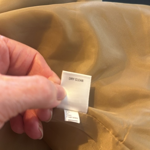 Mossimo Wool Blend Collarless Double Breasted Dusty Mustard Jacket Size XXL - Picture 14 of 15